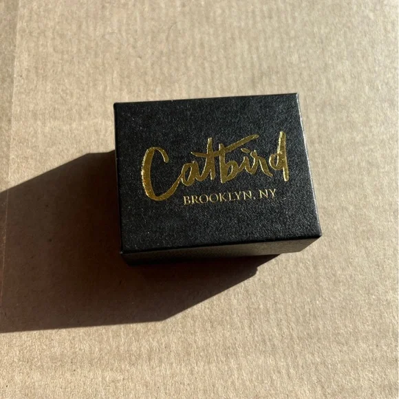 Catbird Classic Hammered Rose Gold Ring - Size 6 - Picture 3 of 7